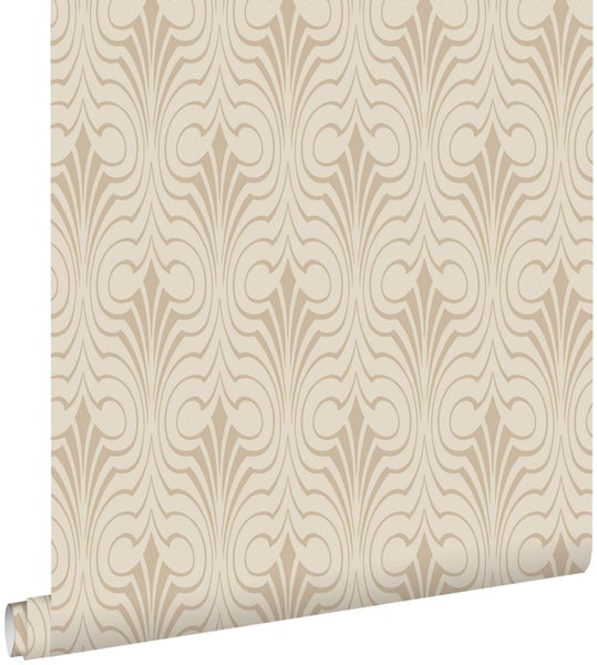 ESTAhome Tapete grafische Form Beige - 50 x 900 cm - 139634