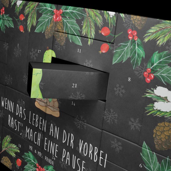 Mr. & Mrs. Panda Befüllbarer Adventskalender Schildkröte Pause - Schwarz