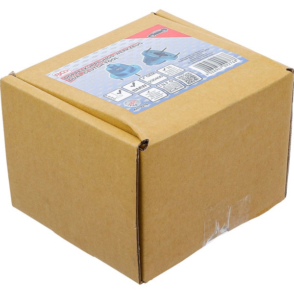 Verpackungskarton mit Informationen zum Doppelkupplungs Werkzeug von BGS
