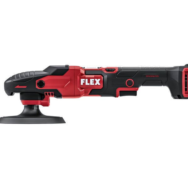 FLEX Akku Exzenterpolierer mit bürstenlosem Motor für effiziente Fahrzeugaufbereitung und Lackbearbeitung.