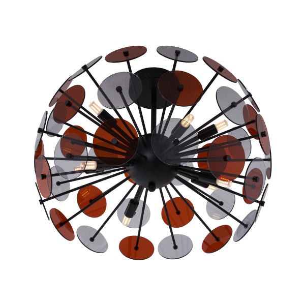 Deckenleuchte mit kreisförmigen Elementen