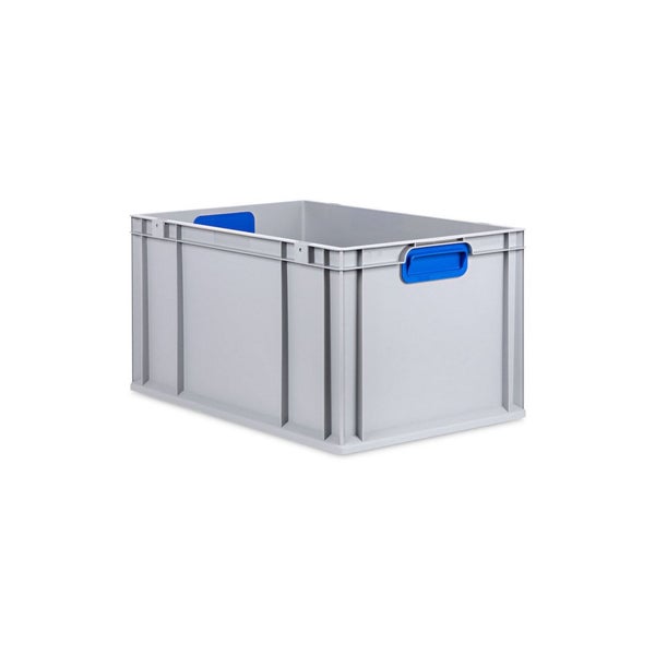 PROREGAL Spar Set 5x Eurobox Nextgen Color Mit Auflagedeckel & Schiebeschnappverschlüsse HxBxT 32 x 40 x 60 cm Griffe Blau Verstärkter Boden