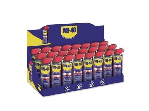 WD-40 Multifunktionsprodukt Verkaufsdisplay mit mehreren Sprühdosen zur Schmierung und Rostlösung