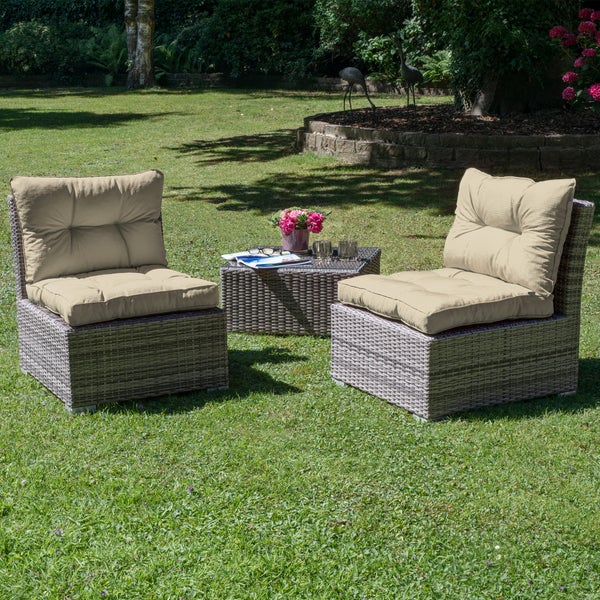 Beautissu Xluna Loungekissen Rücken 70x40x12cm Natur