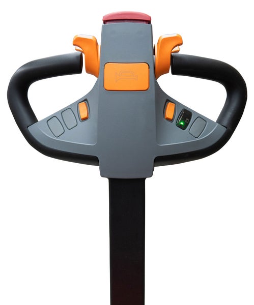 Bedienarm eines Gabelstaplers mit Bedienelementen