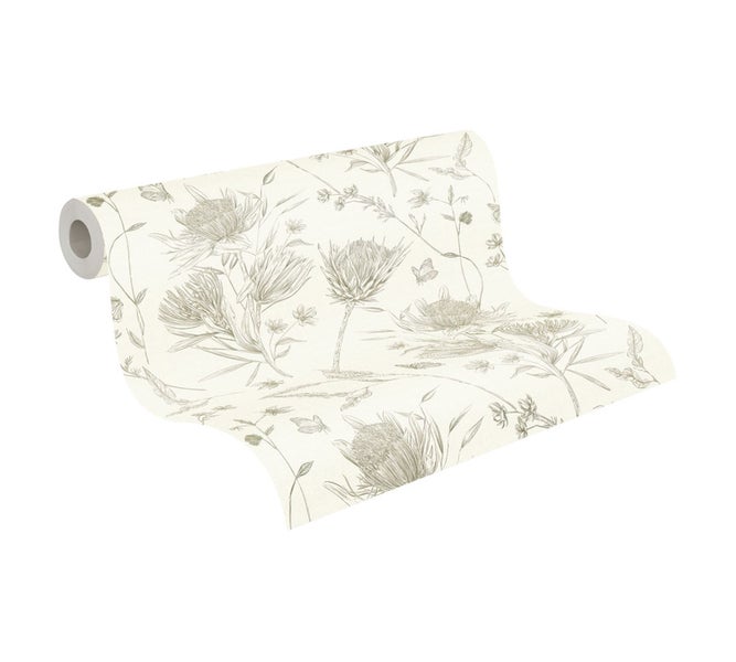 Tapetenrolle mit Pflanzenmuster