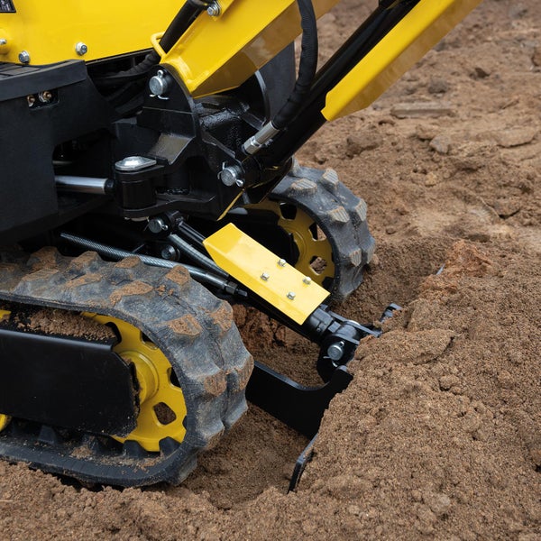 BAMATO Minibagger MIB-600 - Kompakter Mini-Bagger mit Zubehörset für Garten und Baustelle