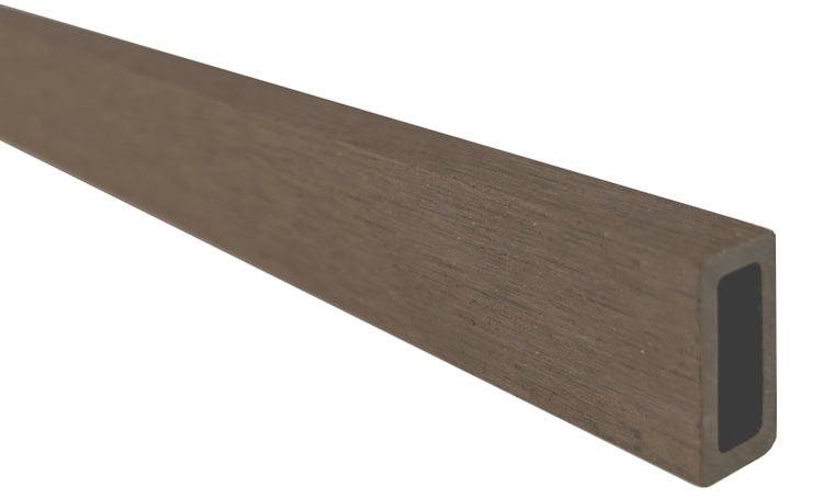 GartenLand Musterstück WPC Zaun Air Gap Schokobraun 20 cm