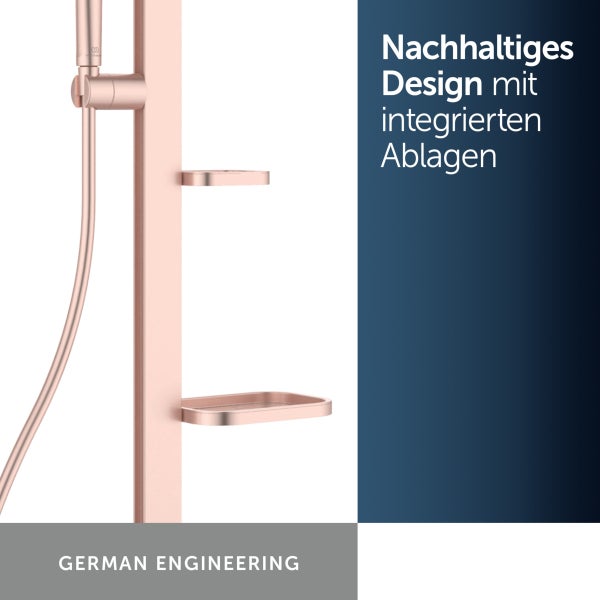 Duschsäule mit integrierten Ablagen