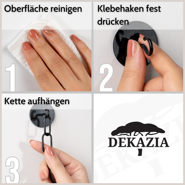 DEKAZIA® Küchenrollenhalter Holz | Küchenrollenhalter ohne Bohren Küchenrollenhalter Wand Küchenpapierhalter Halter Küchenrolle Papierrollenhalter Kuchenrollenhalterung Wandrollenhalter Buche schwarz
