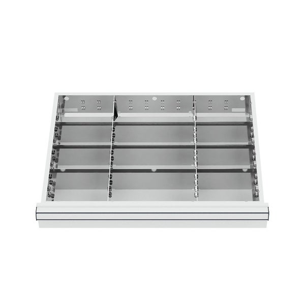 WS24 Schubladeneinteilung Metalleinteilung BLH 75 mm Innenmaß 600 x 450 mm - WS24-100231
