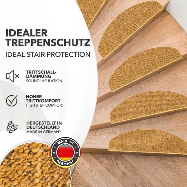 Anleitung zur Anbringung einer Stufenmatte in drei Schritten