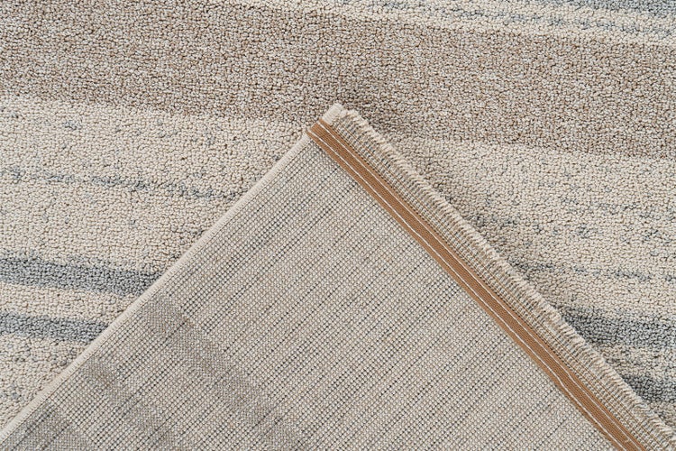 Kurzflor Teppich Kokoro Creme / Blau Modern 160 x 230 cm
