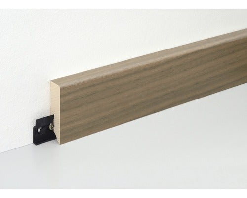 Sockelleiste Nussbaum furniert lackiert SF253L 16x58x2500 mm