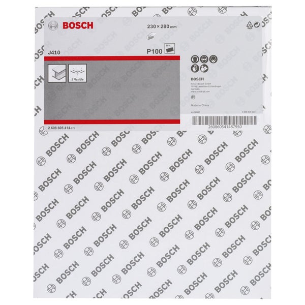 Bosch Schleifpapier-Set, Körnung P100, 50 Stück, 230x280 Millimeter