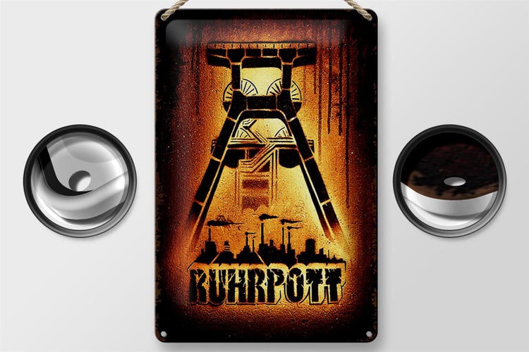 Blechschild Spruch 20x30cm Ruhrpott Ruhrgebiet