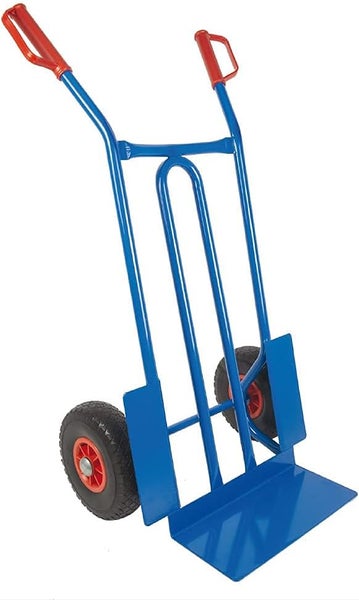 Sackkarre Trestles S01 Stahl | Profi-Transporthilfe mit PU-Rädern & 250 kg Tragkraft | Blau | Made in EU