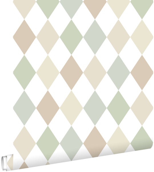 Tapetenrolle mit Rautenmuster