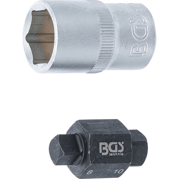 BGS Ölablassschrauben-Einsatz Vierkant 8 mm / 10 mm - 8991
