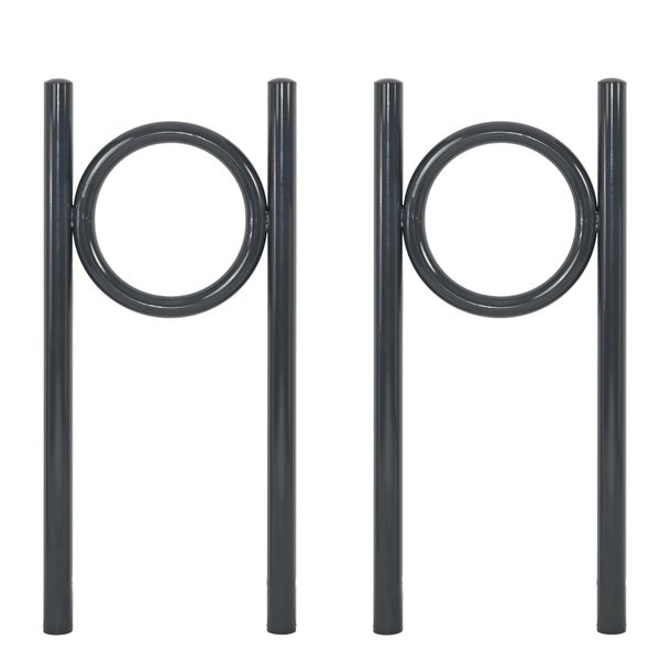 Fahrradständer aus Stahl mit zwei Anlehnbügeln