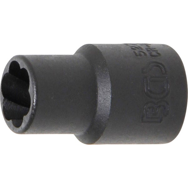 BGS Spiral-Profil-Steckschlüssel-Einsatz / Schraubenausdreher Antrieb Innenvierkant 10 mm (3/8) SW 10 mm - 5270
