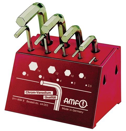 Inbusschlüsselsatz mit Chrom-Vanadium Qualität im Halter