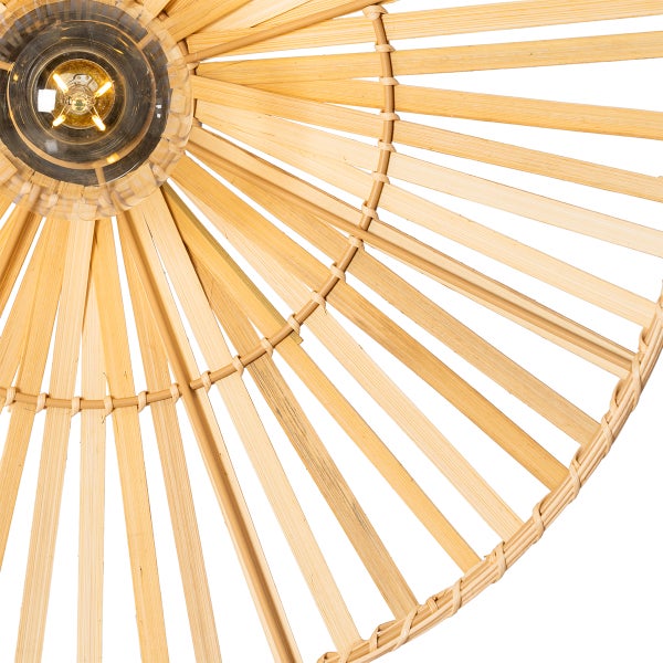 Bambus Hängelampe Detailansicht