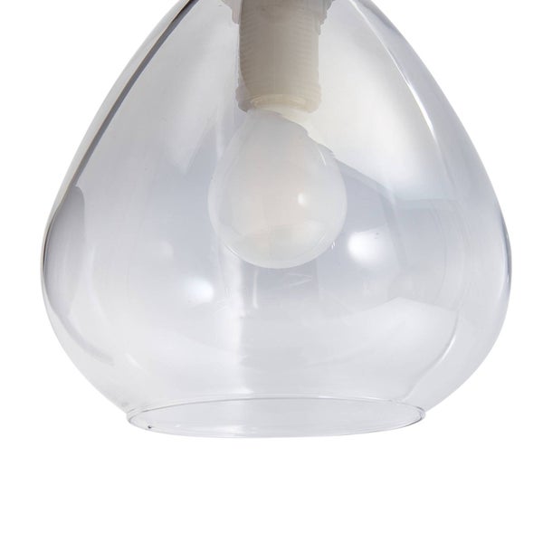 Lindby Wandleuchte, Wandlampe Innen Pendura (Modern) in Alu aus Glas (1 flammig E14) - Wandstrahler Wandbeleuchtung Schlafzimmer / Wohnzimmer Wohnzimmerleuchte
