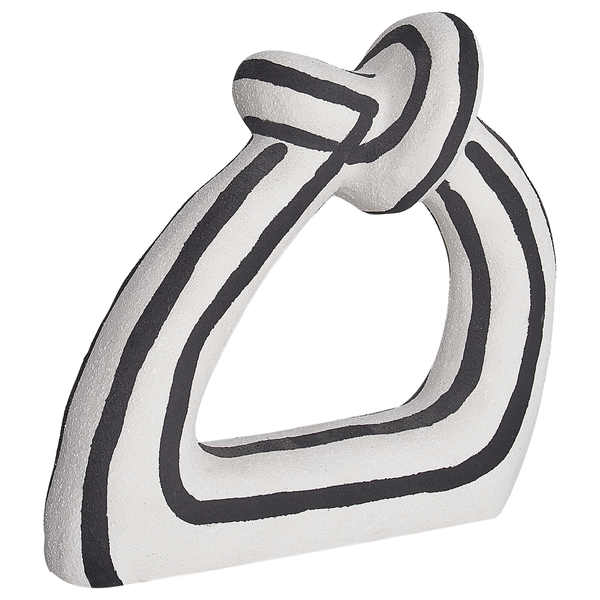 Dekorative Skulptur mit gestreiftem Muster für Wohnraumdekoration