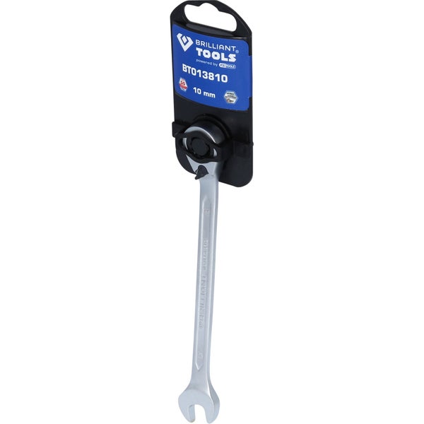 Brilliant Tools Ringmaulschlüssel mit Ratschenfunktion, 10 Millimeter