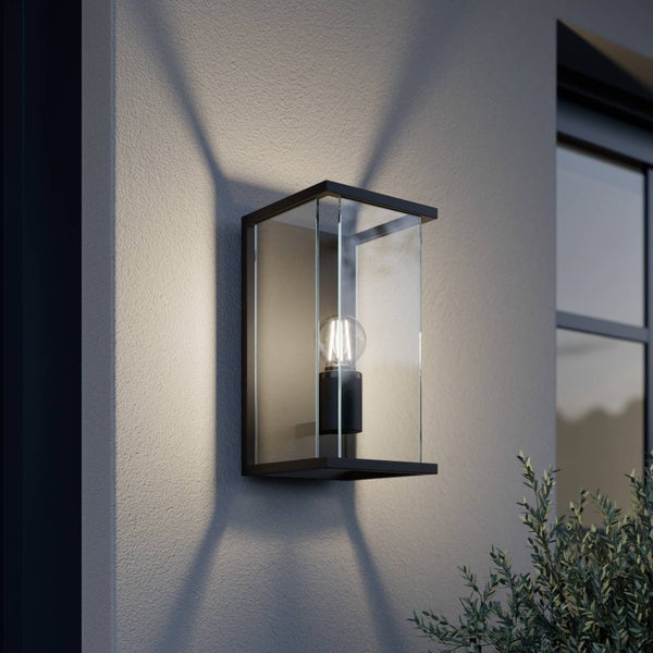 Lucande Wandlampe aussen, Aussenwandleuchte spritzwassergeschützt IP54 1x E27 max. 15W ohne Leuchtmittel Außenleuchte Wandleuchte außen
