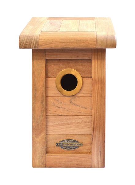 Teak Nistkasten unbehandelt wetterfestes Vogelhaus premium