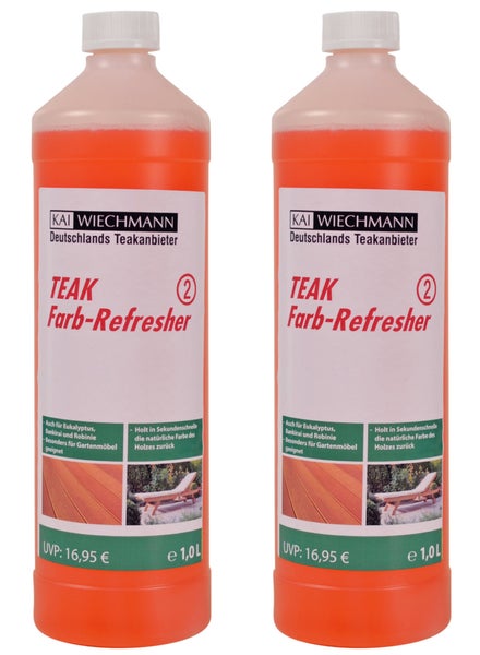 Gartenmöbel Holzpflege Teak Farb-Refresher 2 Liter sorgt für eine intensive Holzfarbe