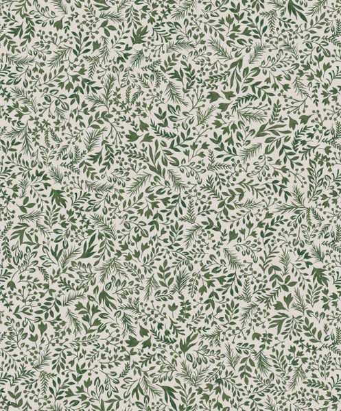 Masureel Tapete Blumen Grün - 53 cm x 10.05 m - 632024