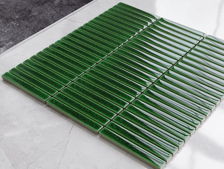 Keramikmosaik auf Netz für Bad oder Küche 28.2cm x 29cm - Greenpeace