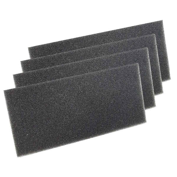 Mehrere rechteckige Filterschwämme