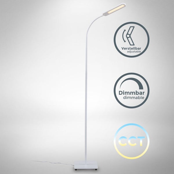 CCT LED Stehleuchte, weiß, 1xLED-Platine/6,5W