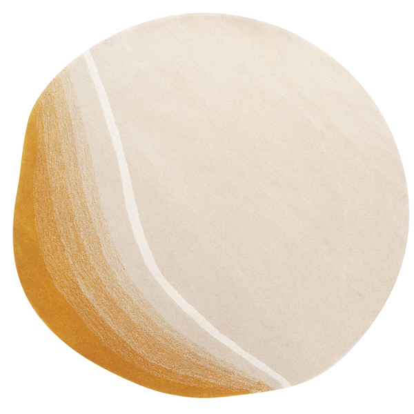 Teppich GRENADE Beige ø 140 cm Wolle