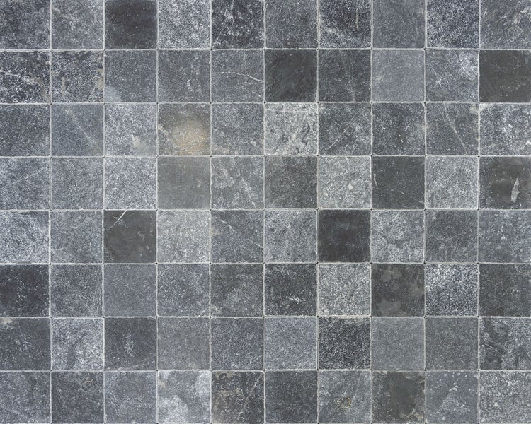 Wohnrausch Marmor Mosaikfliesen BLACK 10 x 10 x 1 cm, getrommelt, grau, braun