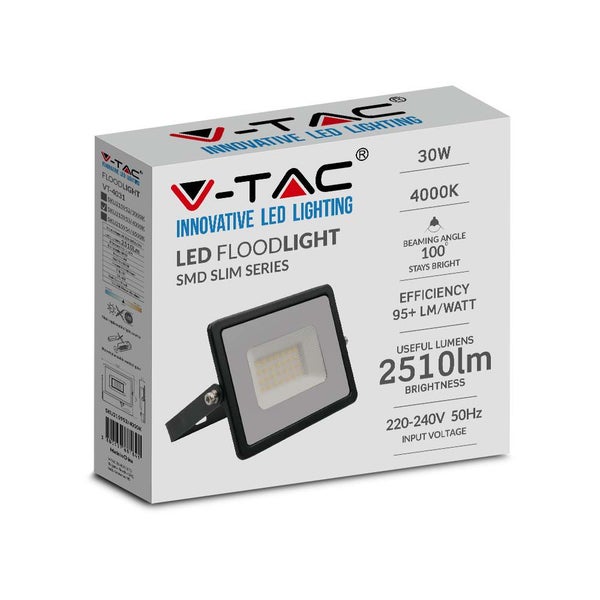 V-TAC LED-Flutlichtstrahler SMD Slim Serie, Verpackung