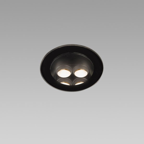 LED Bodeneinbauleuchte Tras in Schwarz-matt und Transparent 8W 924lm IP67