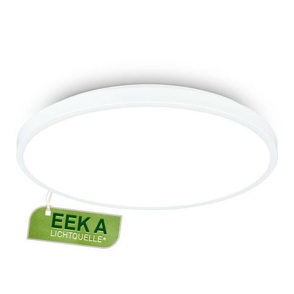 Weiße Deckenleuchte mit Energieeffizienzklasse A