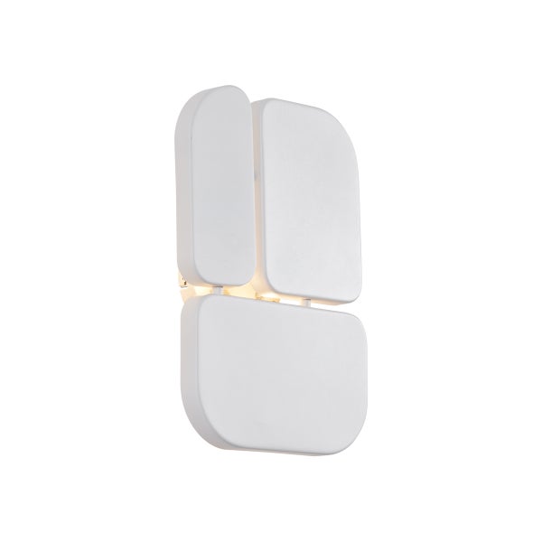 Weiße LED Wandleuchte mit drei Elementen