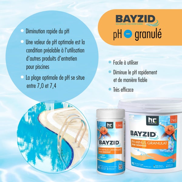 Bayzid Mini Chlor Tabletten, schnell löslich für Kinderpools, 500 Gramm Dose