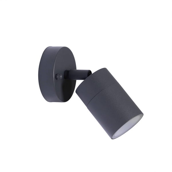 PRIOS Wandleuchte außen Tulimar (spritzwassergeschützt (Modern) in Schwarz aus Aluminium (1 flammig, GU10) - Außenwandleuchten Wandlampe Led Außenlampe Outdoor für Außenwand/Hauswand