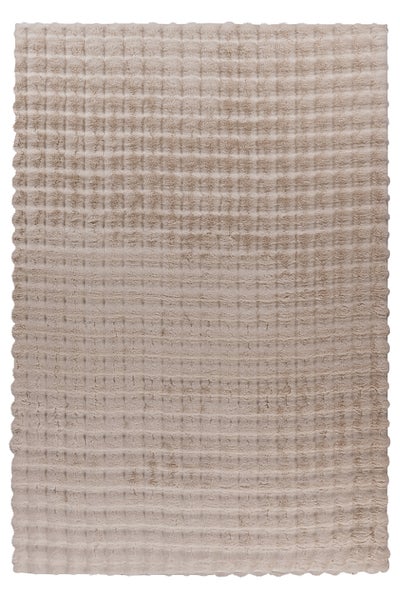 Hochflor Teppich Kani Beige Modern 200 x 290 cm