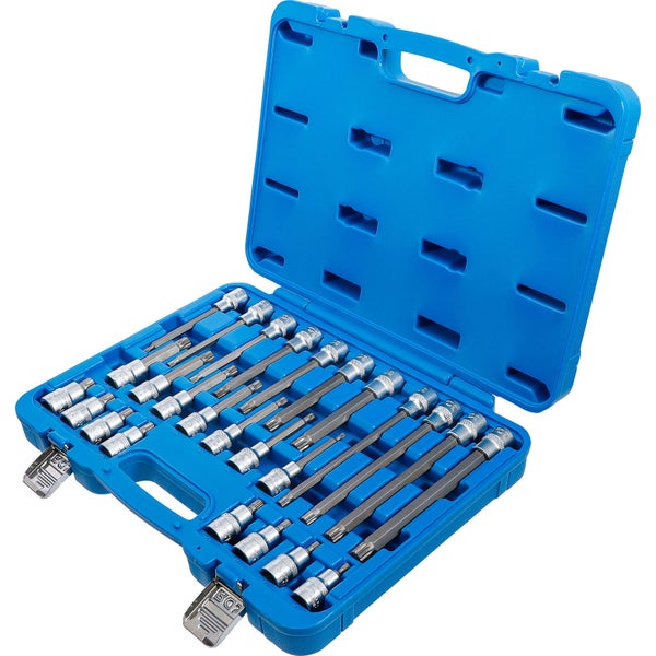 BGS Bit-Einsatz-Satz Antrieb Innenvierkant 12,5 mm (1/2) Innenvielzahn (für XZN) 26tlg. - 5180