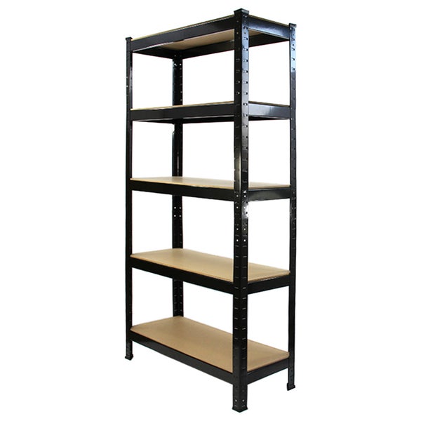 4 x Monster Racking T-Rax 75cm Lagerregal Schwarz mit Gratis Gummihammer