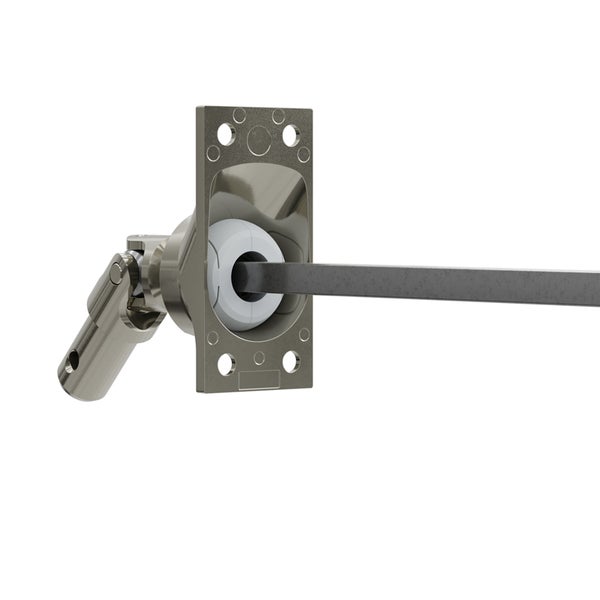 Metallwinkel mit Montageplatte und Stab