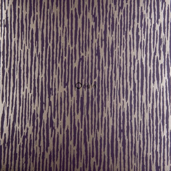 Origin Wallcoverings Tapete Tarnmuster Dunkelviolett - 52 cm x 10.05 m - 307104
